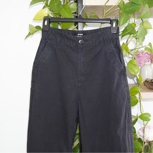 High Waisted Straight Leg Cargo Style Pant